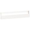 vidaXL Wall-mounted Shoe Racks 2 pcs White 110x9x23 cm Solid Wood Pine