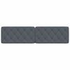 vidaXL Headboard Cushion Dark Grey 193 cm Velvet