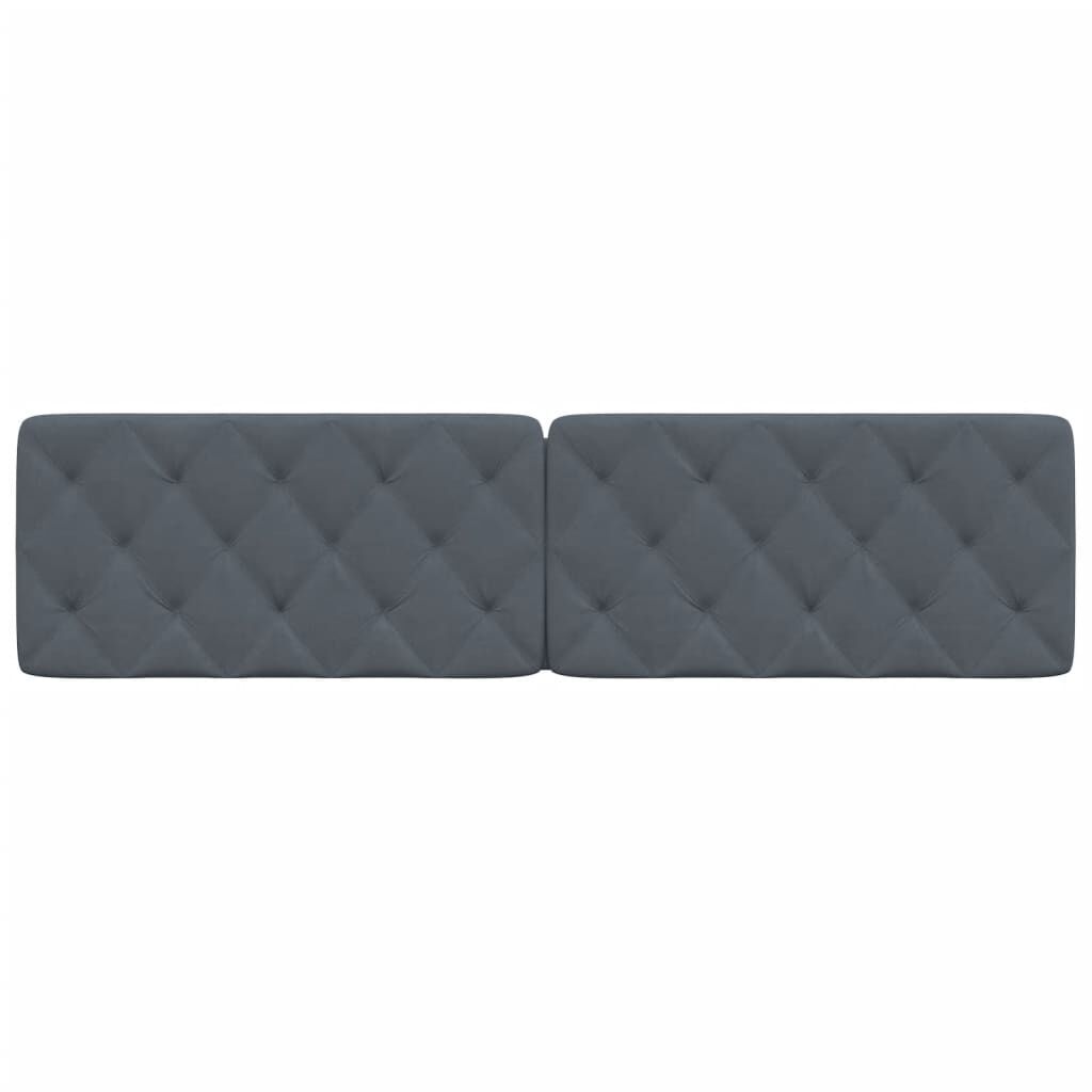vidaXL Headboard Cushion Dark Grey 193 cm Velvet
