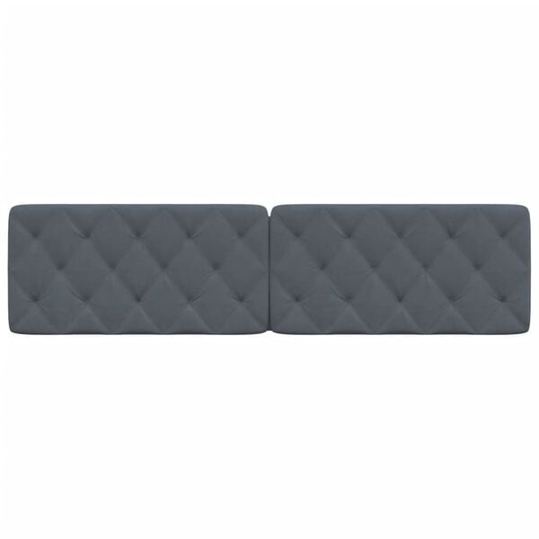vidaXL Headboard Cushion Dark Grey 193 cm Velvet