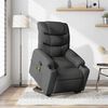 vidaXL Stand up Massage Recliner Chair Dark Grey Fabric
