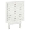 vidaXL Bistro Table White 46x46x47 cm Solid Acacia Wood