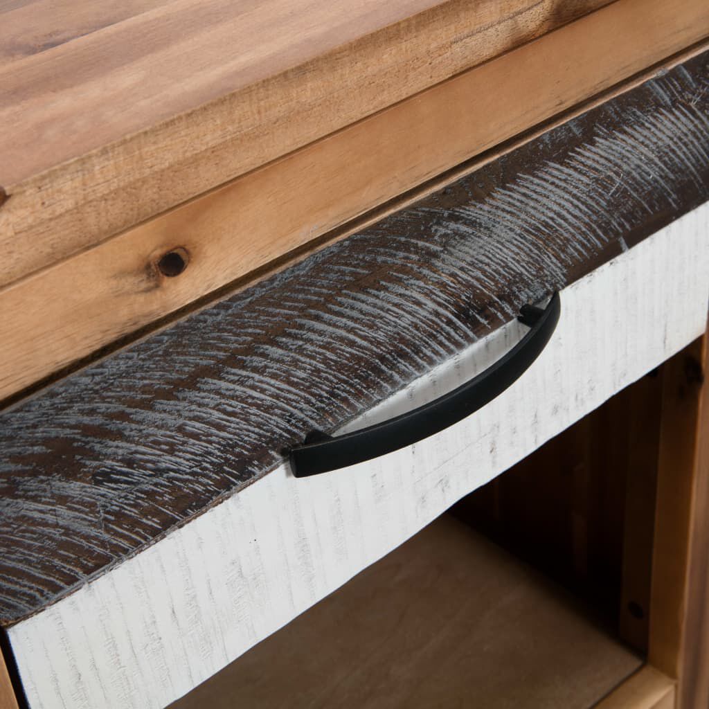 vidaXL Bedside Table Solid Acacia Wood 40x30x48 cm