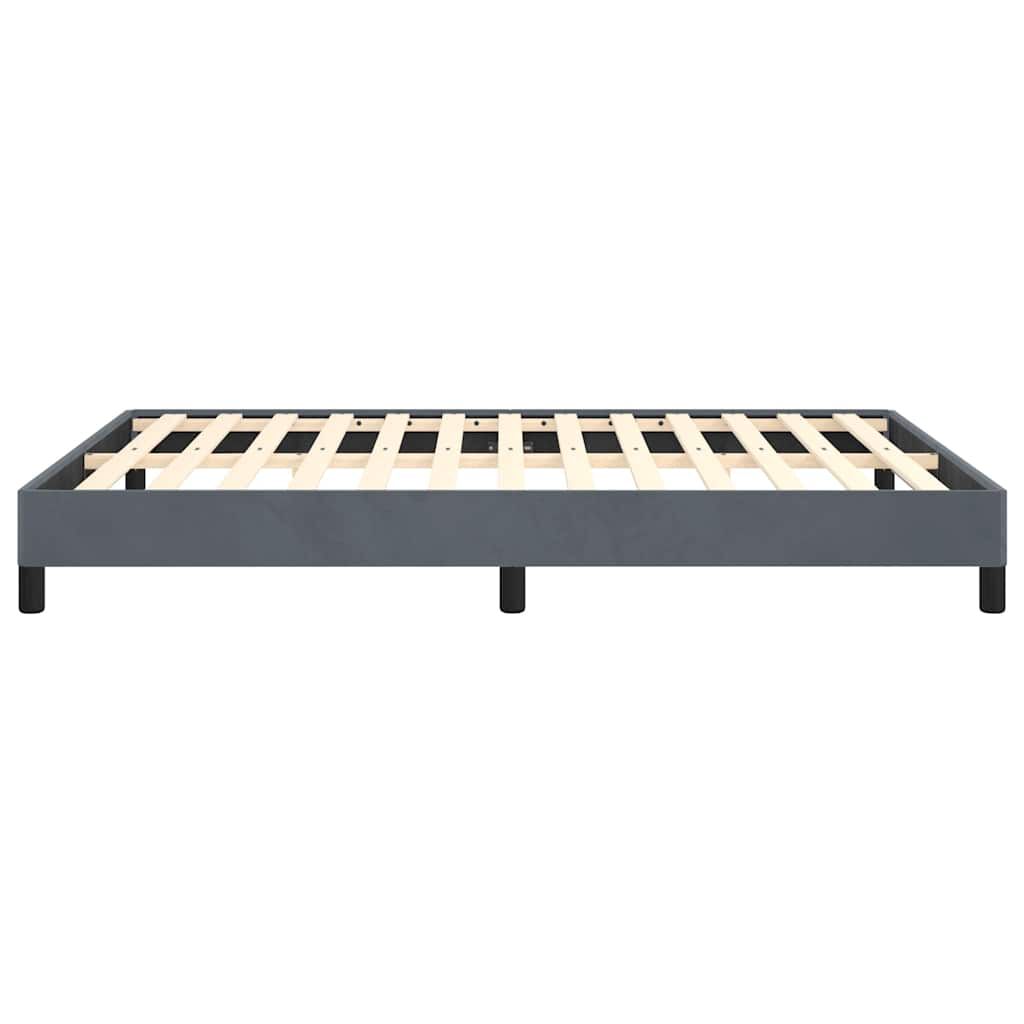 vidaXL Bed Frame without Mattress Dark Grey 152x203 cm Queen Velvet