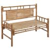 vidaXL Garden Bench with Cushion 120 cm Bamboo