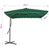 vidaXL Garden Parasol with Steel Pole 250x250 cm Green