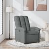 vidaXL Recliner Chair Dark Grey Fabric
