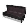 vidaXL Storage Bench 111 cm Dark Brown Solid Wood Pine&Faux Leather