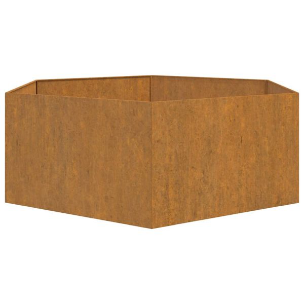 vidaXL Planter Rusty 138x120x45 cm Corten Steel