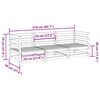 vidaXL 3 Piece Garden Sofa Set Wax Brown Solid Wood Pine