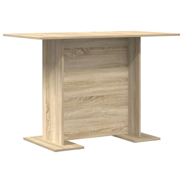 vidaXL Dining Table Sonoma Oak 110x60x75 cm Engineered Wood