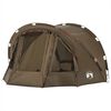 vidaXL Fishing Tent 4-Person Olive Green Waterproof