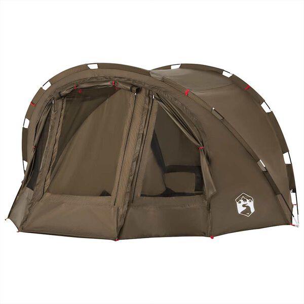 vidaXL Fishing Tent 4-Person Olive Green Waterproof