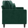 vidaXL 2-Seater Sofa Dark Green 140 cm Velvet