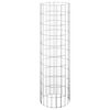 vidaXL Circular Gabion Raised Beds 3 pcs Galvanised Steel Ø30x100 cm
