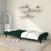 vidaXL 2-Seater Sofa Bed Dark Green Velvet