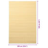 vidaXL Rug Bamboo 100x160 cm Natural