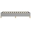 vidaXL Bed Frame without Mattress Light Grey 100x190 cm Twin Fabric
