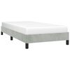 vidaXL Bed Frame without Mattress Light Grey 100x203 cm Twin XL Velvet
