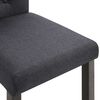 vidaXL Dining Chairs 6 pcs Dark Gray Fabric