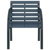 vidaXL Garden Chairs 2 pcs Grey Wood