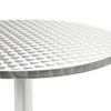 vidaXL 5 Piece Outdoor Dining Set Aluminium Silver