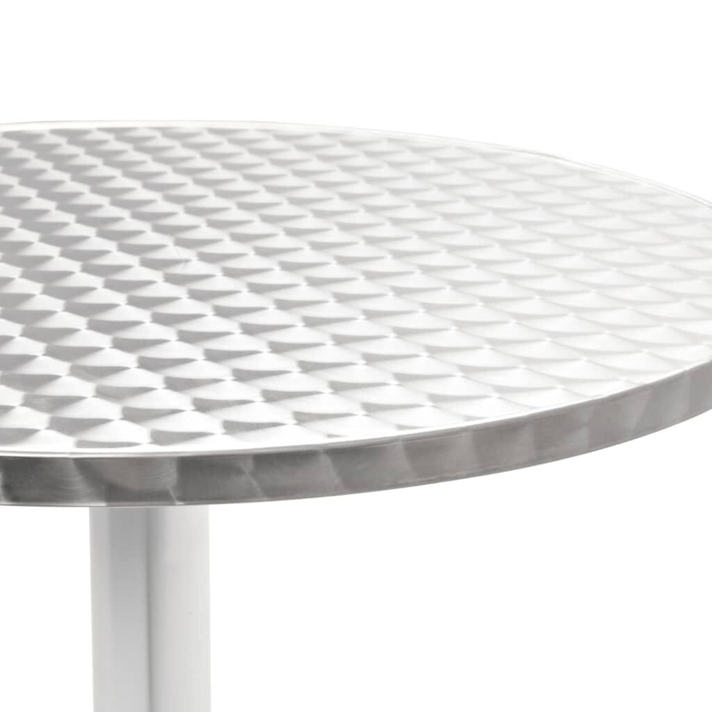 vidaXL 5 Piece Outdoor Dining Set Aluminium Silver