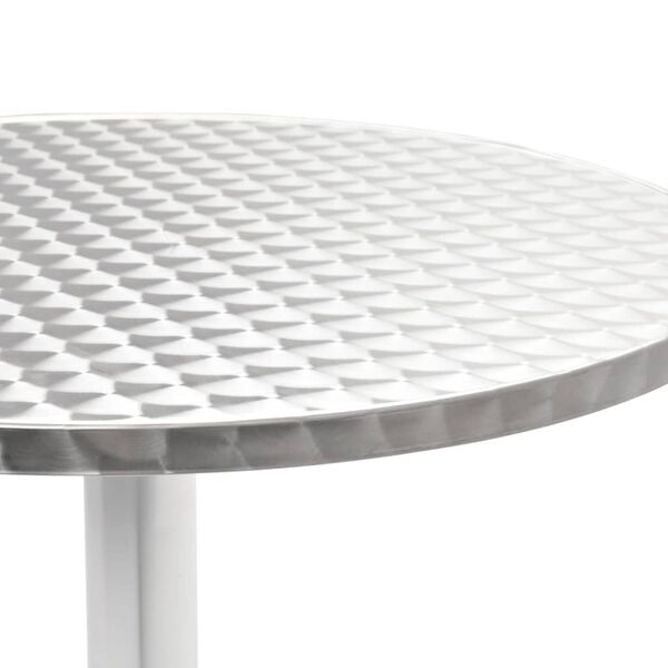 vidaXL 5 Piece Outdoor Dining Set Aluminium Silver