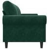 vidaXL 3-Seater Sofa Dark Green 180 cm Velvet