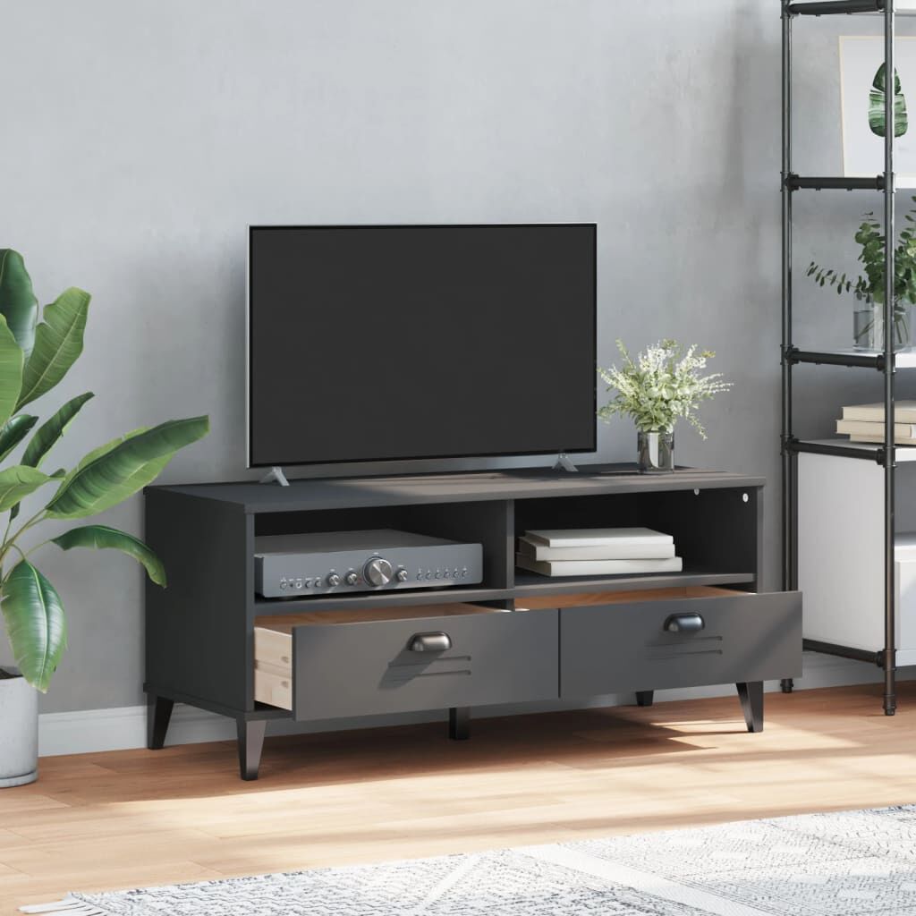 vidaXL TV Cabinet VIKEN Anthracite Grey Engineered Wood