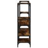 vidaXL TV Cabinet Smoked Oak 206.5x28.5x95 cm Engineered Wood