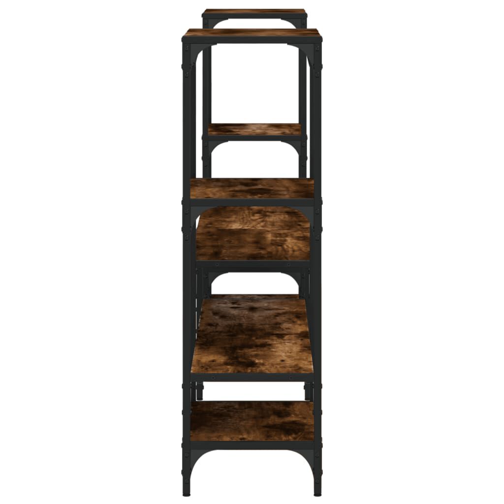 vidaXL TV Cabinet Smoked Oak 206.5x28.5x95 cm Engineered Wood
