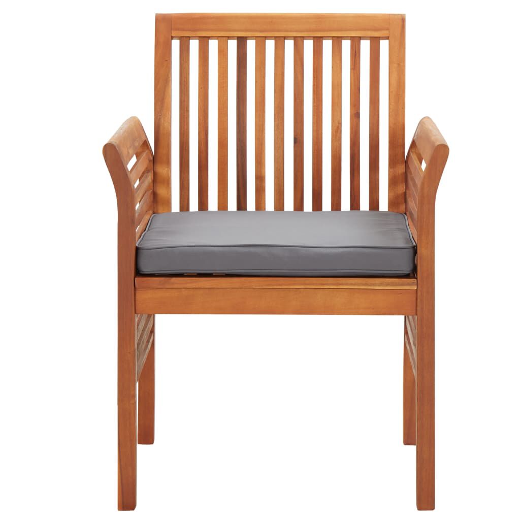 vidaXL 9 Piece Outdoor Dining Set with Cushions Solid Wood Acacia