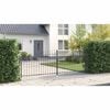 vidaXL Double Door Fence Gate with Spear Top 400x149.5 cm
