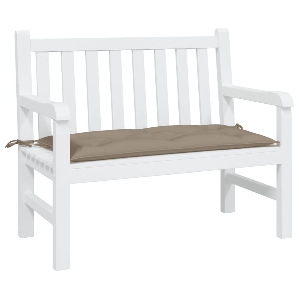 vidaXL Garden Bench Cushion Taupe 100x50x7 cm Oxford Fabric