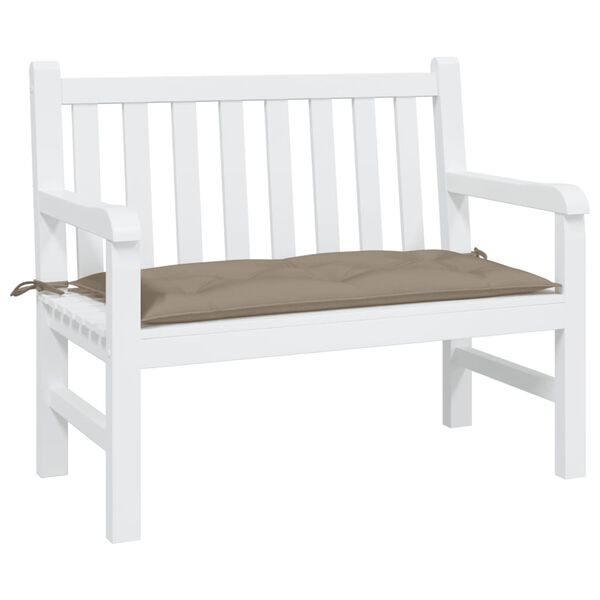 vidaXL Garden Bench Cushion Taupe 100x50x7 cm Oxford Fabric