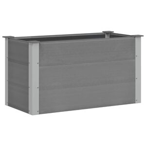 vidaXL Garden Raised Bed WPC 100x50x54 cm Grey
