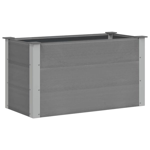 vidaXL Garden Raised Bed WPC 100x50x54 cm Grey