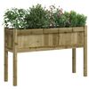 vidaXL Garden Planter with Legs 110x31x70 cm Impregnated Wood Pine