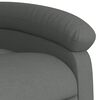 vidaXL Recliner Chair Dark Grey Fabric