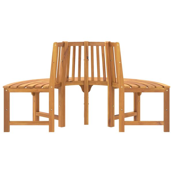 vidaXL Half Round Tree Bench Ø160 cm Solid Wood Eucalyptus
