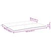 vidaXL Garden Bench Cushion Cream White 120x(50+50)x7cm Oxford Fabric