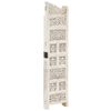 vidaXL Hand carved 4-Panel Room Divider White 160x165 cm Solid Mango Wood