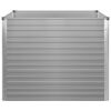 vidaXL Raised Garden Bed 100x100x77 cm Galvanised Steel Grey