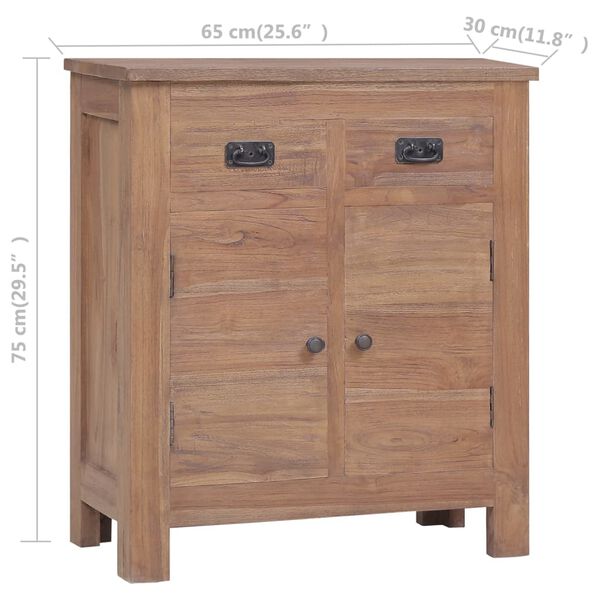 vidaXL Sideboard 65x30x75 cm Solid Teak Wood