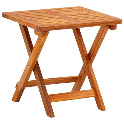 vidaXL Garden Sun Lounger with Table and Cushion Solid Wood Acacia