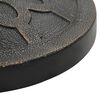 vidaXL Parasol Base Round Polyresin 13 kg Bronze
