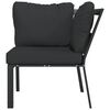 vidaXL Garden Chair with Grey Cushions 76x76x79 cm Steel