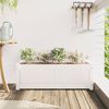 vidaXL Garden Planter White 90x31x31 cm Solid Wood Pine