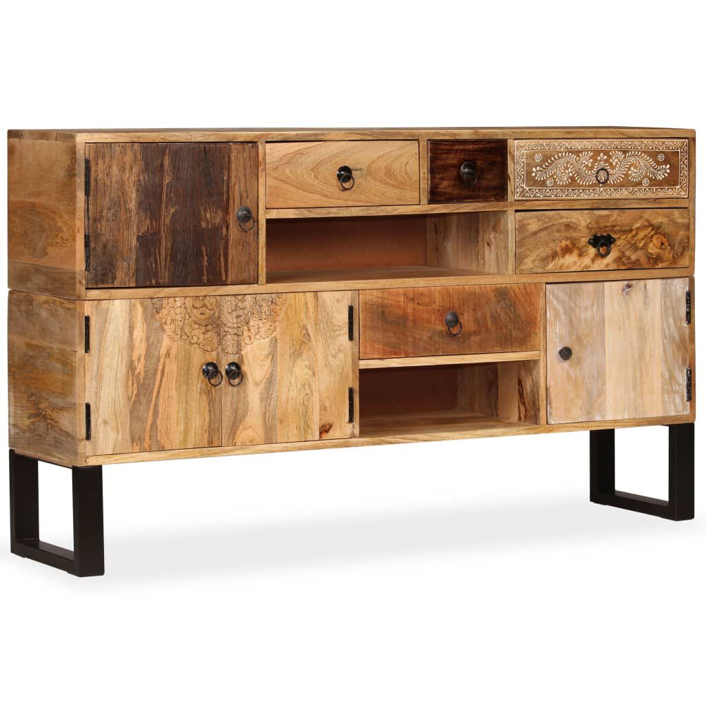 vidaXL Sideboard Solid Mango Wood 140x30x80 cm